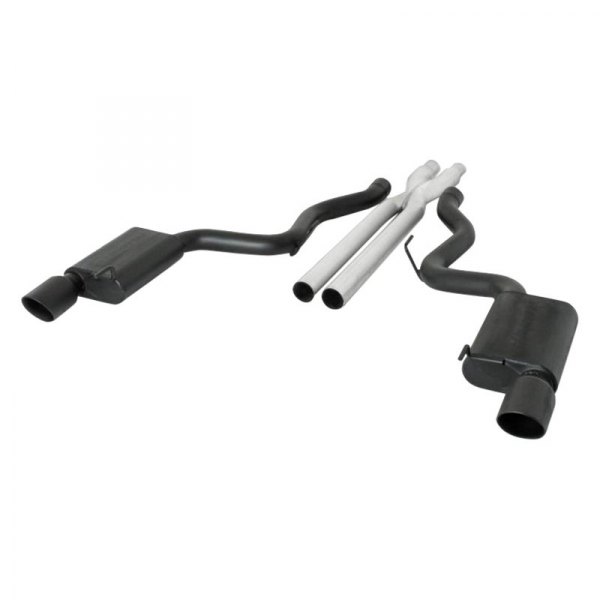 Gibson® - Black Elite™ Stainless Steel Cat-Back Exhaust System, Ford Mustang