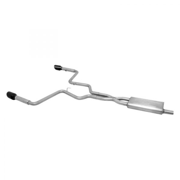 Gibson® - Black Elite™ Stainless Steel Cat-Back Exhaust System, Ford Mustang