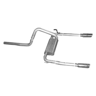 Gibson® - American Muscle Car™ Stainless Steel Cat-Back Exhaust System with Split Rear Exit