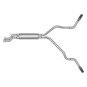 Gibson® - Extreme Dual™ Stainless Steel Cat-Back Exhaust System with Split Side Exit