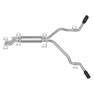 Gibson® - Black Elite™ Stainless Steel Cat-Back Exhaust System with Split Side Exit
