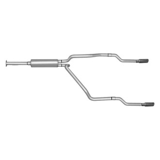 Gibson® - Split Rear™ Stainless Steel Cat-Back Exhaust System with Split Rear Exit