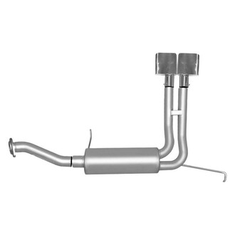 Gibson® - Super Truck™ Stainless Steel Cat-Back Exhaust System with Dual Side Exit