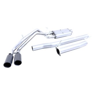 Gibson® - Black Elite™ Stainless Steel Dual Sport Cat-Back Exhaust System with Dual Side Exit