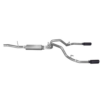 Gibson® - Black Elite™ Stainless Steel Cat-Back Exhaust System with Split Rear Exit