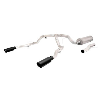 Gibson® - Black Elite™ Stainless Steel Cat-Back Exhaust System with Split Rear Exit