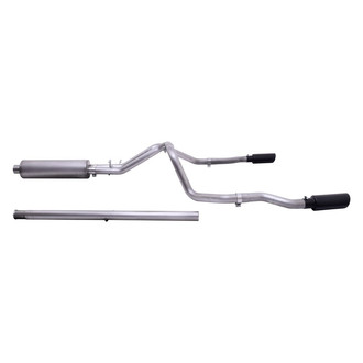 Gibson® - Black Elite™ Stainless Steel Cat-Back Exhaust System with Split Rear Exit