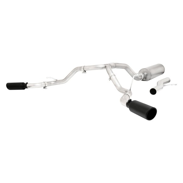 Gibson® - Black Elite™ Stainless Steel Dual Extreme Cat-Back Exhaust System