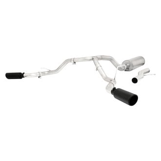 Gibson® - Black Elite™ Stainless Steel Dual Extreme Cat-Back Exhaust System with Split Side Exit