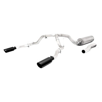 Gibson® - Black Elite™ Stainless Steel Cat-Back Exhaust System with Split Rear Exit