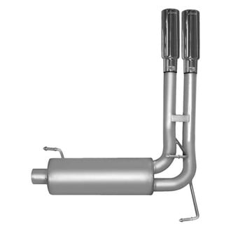 Gibson® - Super Truck™ Stainless Steel Cat-Back Exhaust System with Dual Side Exit