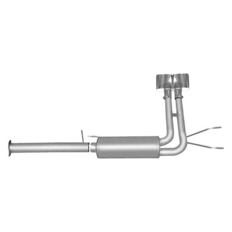 Gibson® - Super Truck™ Stainless Steel Cat-Back Exhaust System with Dual Side Exit