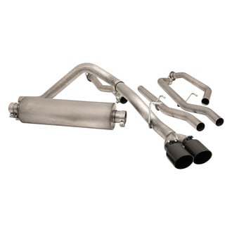 Gibson® - Black Elite™ Stainless Steel Dual Sport Cat-Back Exhaust System with Dual Side Exit