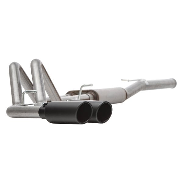 Gibson® Ford F150 2013 Black Elite™ Stainless Steel CatBack Exhaust System with Dual Side Exit