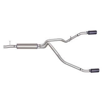 Gibson® - Black Elite™ Stainless Steel Cat-Back Exhaust System with Split Side Exit