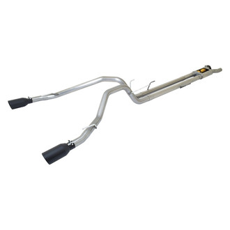 Gibson® - Black Elite™ Stainless Steel Cat-Back Exhaust System with Split Rear Exit