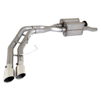 Gibson® - Super Truck™ Stainless Steel Cat-Back Exhaust System with Dual Side Exit