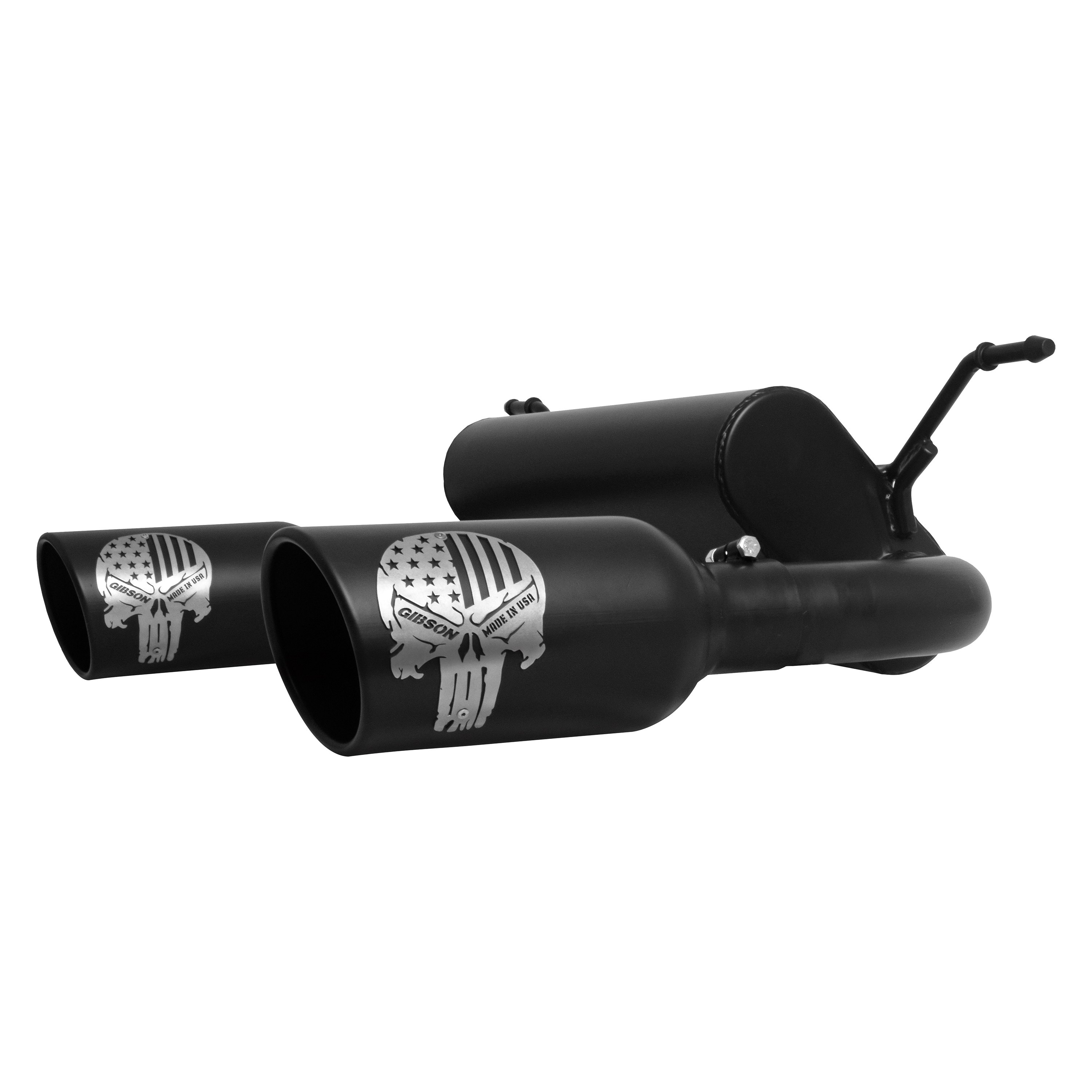 Gibson® - Jeep Wrangler  2007 Patriot Skull™ 409 SS Cat-Back Exhaust  System with Split Side Exit