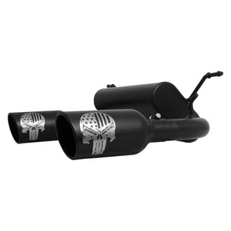 Gibson® - Patriot Skull™ 409 SS Cat-Back Exhaust System with Split Rear Exit