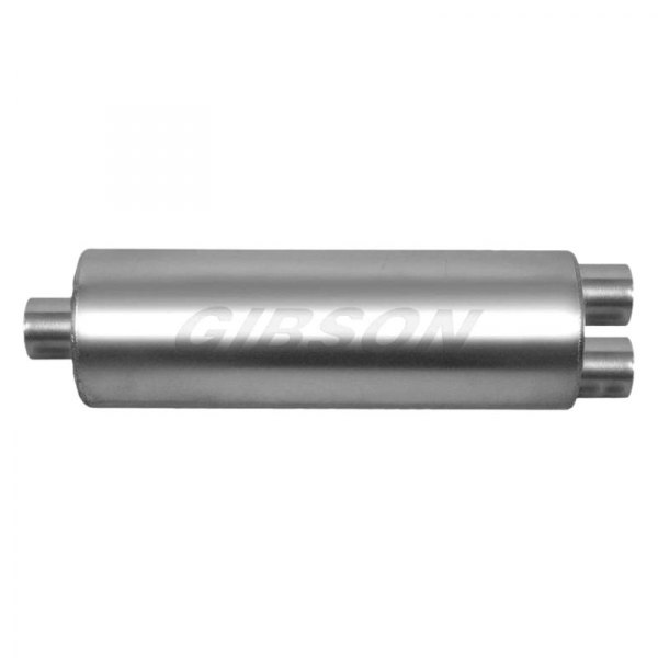 Gibson® - SFT Superflow™ Stainless Steel Round Gray Exhaust Muffler