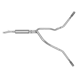 Gibson® - Extreme Dual™ Aluminized Steel Cat-Back Exhaust System with Split Side Exit