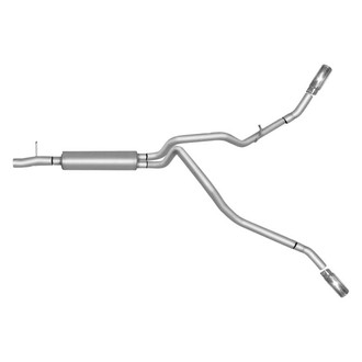 Gibson® - Extreme Dual™ Aluminized Steel Cat-Back Exhaust System with Split Side Exit