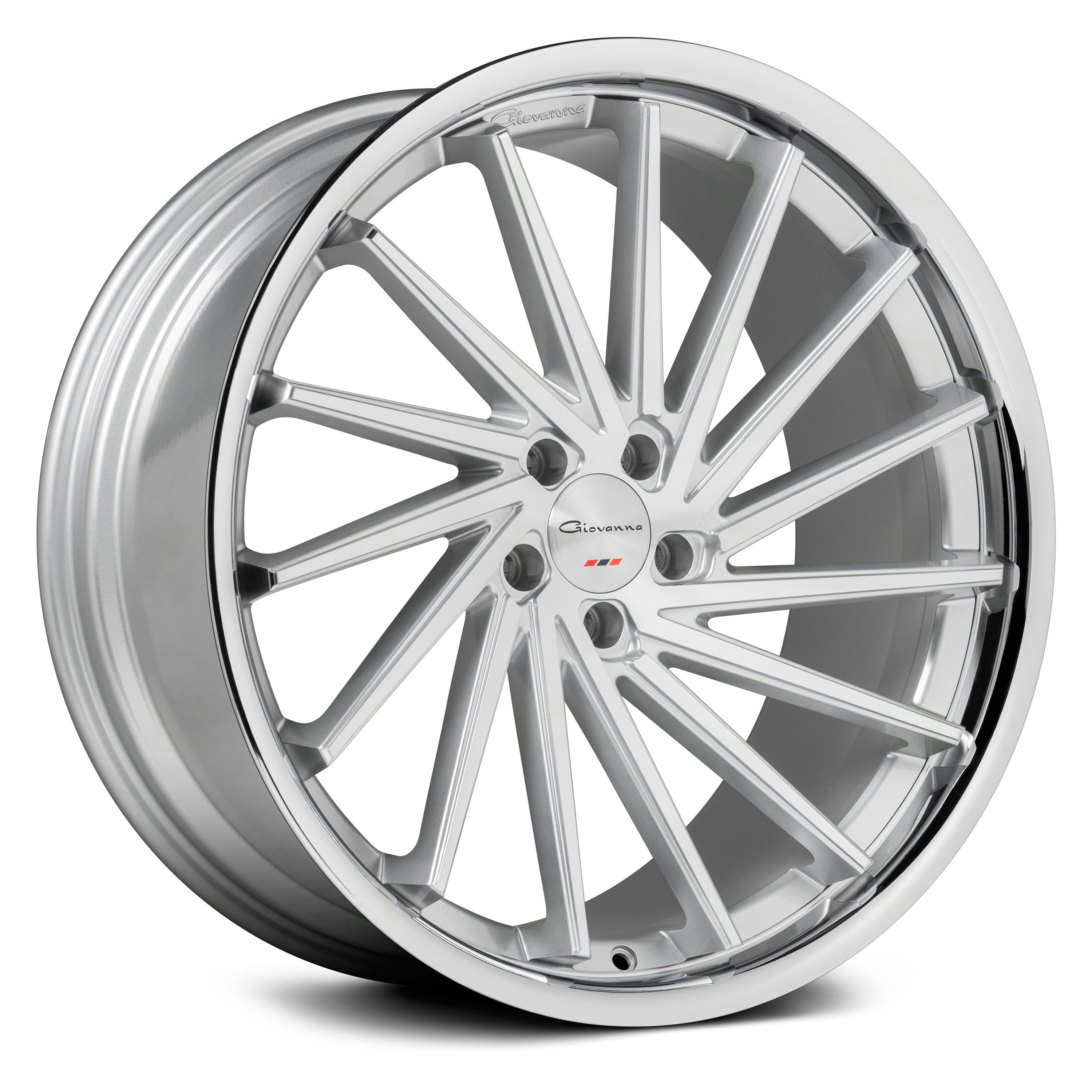 GIOVANNA® SPIRA FF Wheels - Diamond Cut Silver with Chrome SS Lip Rims