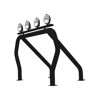 Go Rhino® - Between Tire Wells Black Mild Steel Bed Bar Complete Kit