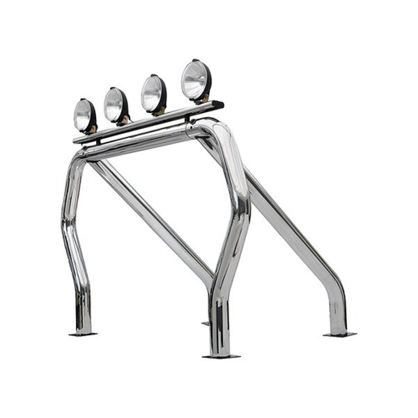 Go Rhino® - Between Tire Wells Chrome Mild Steel Bed Bar Complete Kit