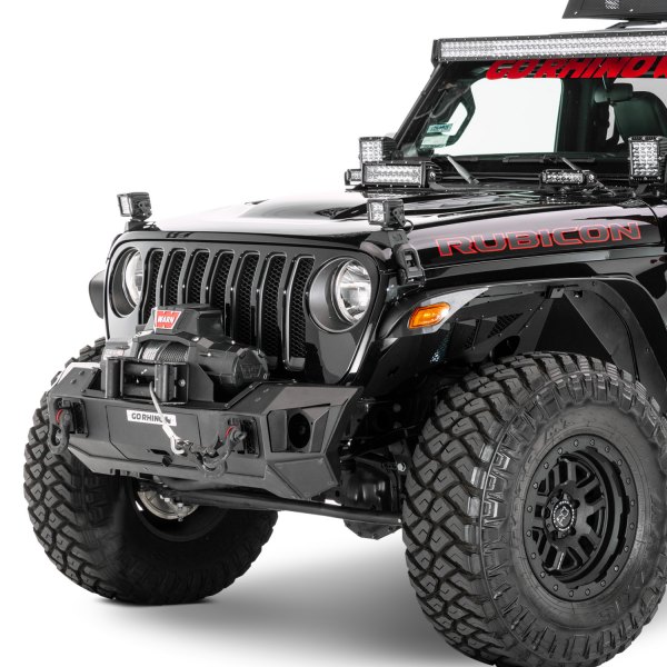 Go Rhino® - Trailline™ Stubby Front HD Textured Black Bumper