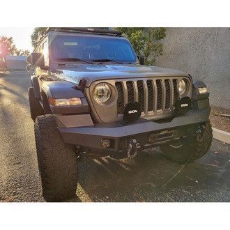Go Rhino® - Trailline™ Full Width Textured Black Front Winch HD Bumper