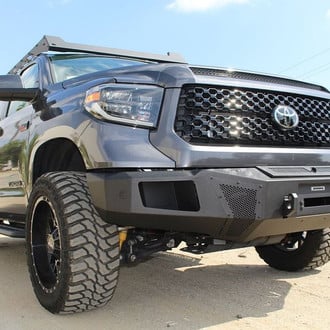 Go Rhino® - BR11 Full Width Black Front Winch HD Bumper