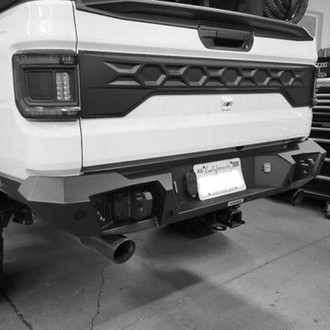 Go Rhino® - Trailline™ Full Width Textured Black Rear HD Bumper