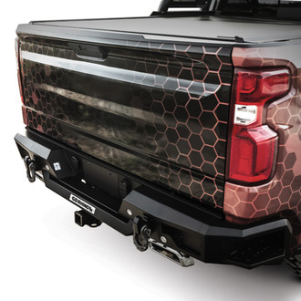 Go Rhino® - BR20.5 Replacement Full Width Black Rear HD Bumper