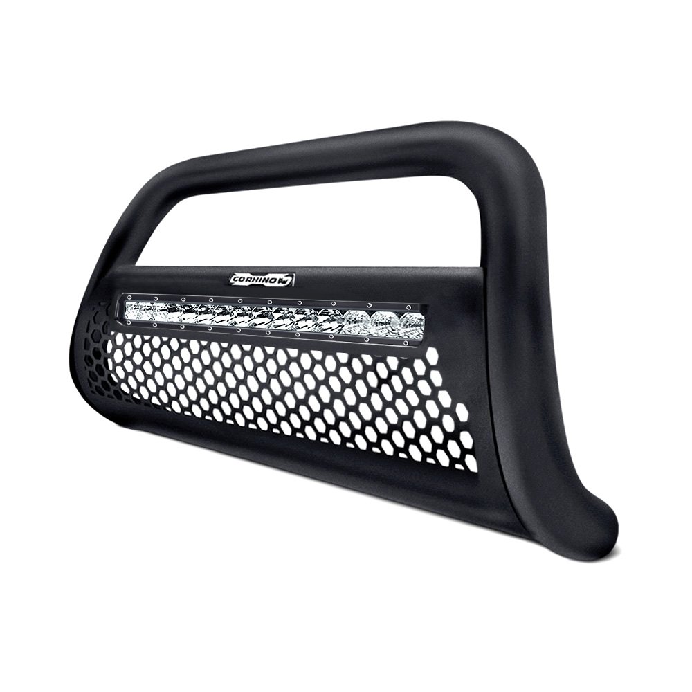 Go Rhino® 55613LT 3" Rhino Charger RC2 Black LED Bull Bar with Skid Plate