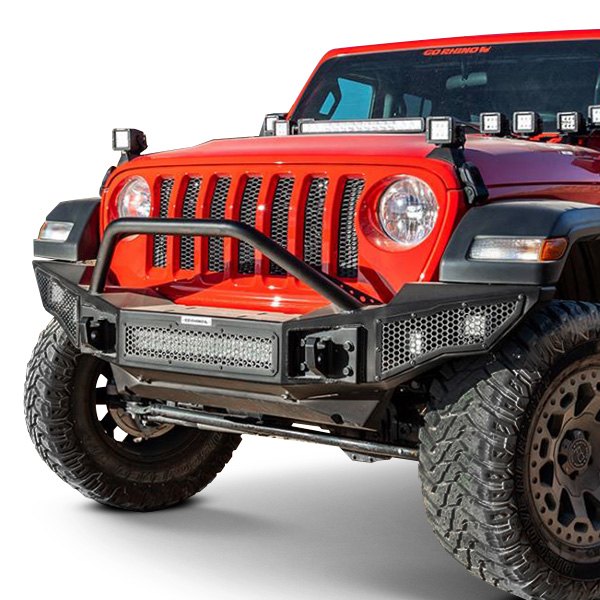 Go Rhino® - Rockline™ Series Full Width Front Winch HD Bumper with Hoop