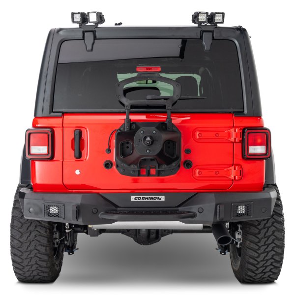 Go Rhino® - Rockline™ Full Width Rear HD Black Bumper