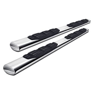 Go Rhino® - 5" 1000 Series Cab Length Polished Oval Side Steps