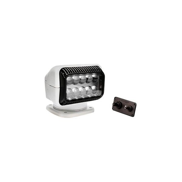 White Golight Permanent Mount Searchlight w//Dash Mounted Remote