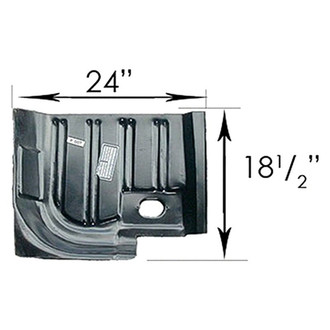 Goodmark® - Rear Passenger Side Floor Pan Patch Section