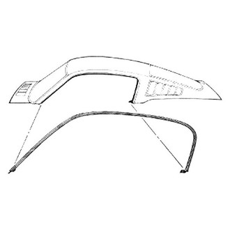 Goodmark® - Roof Rail Weatherstrip Set