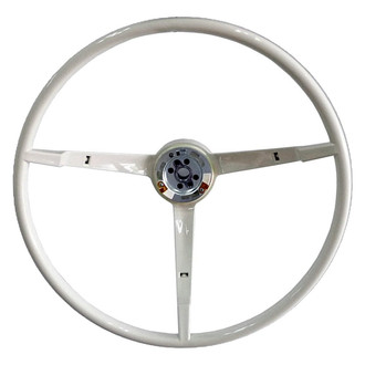 Goodmark® - 3-Spoke Replacement White Steering Wheel