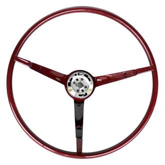 Goodmark® - 3-Spoke Replacement Dark Red Steering Wheel