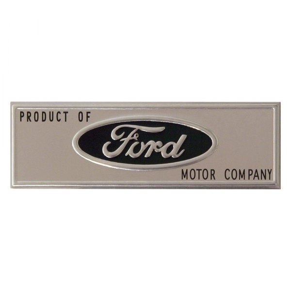 Goodmark® - "Product of Ford Motor Company" Door Sill Plate Emblem