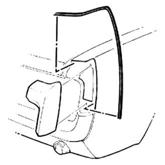 Goodmark® - Rear Driver and Passenger Side Quarter Extension Seals