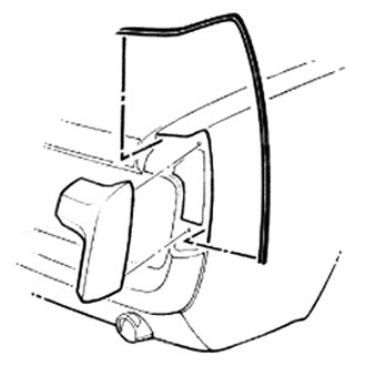 Goodmark® - Rear Driver and Passenger Side Quarter Extension Seals