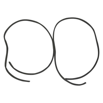Goodmark® - Driver and Passenger Side Headlight Bezel Seal Set