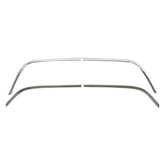 Goodmark® - Rear Back Glass Molding Set