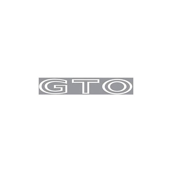 Goodmark® - "GTO" White Fender/Quarter Emblem