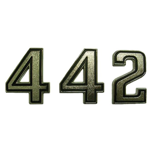 Goodmark® - "442" Gold Trunk Lid Emblem